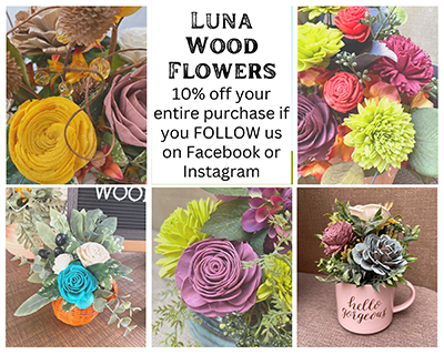 Luna Wood Flowers Coupon